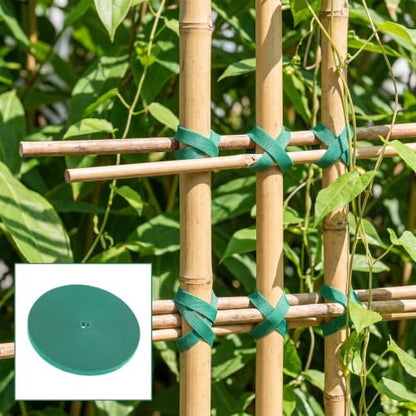 Xinjoduz 1 Roll 80 Ft 1/2" Garden Plant Tape for Climbing Plants Ties Green