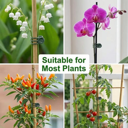 50pcs Plastic Clips Reusable Holder for Stems Support Clip