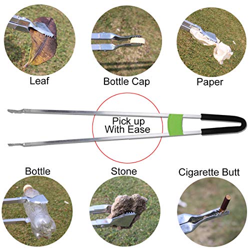 Reacher Grabber Tool,Litter Pick Up Stick Lightweight Aluminium Rustproof,Trash Tong,Reaching Assist Tool for Elderly,Garden Nabber Plogging