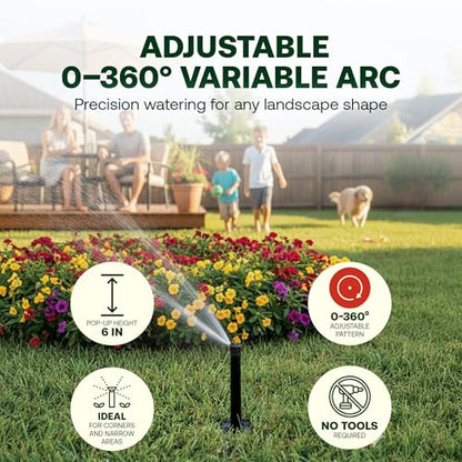 Rain Bird 1806VAN 1800 Series Professional, 6 Inch Pop Up Sprinkler Head - size: 6 Inch