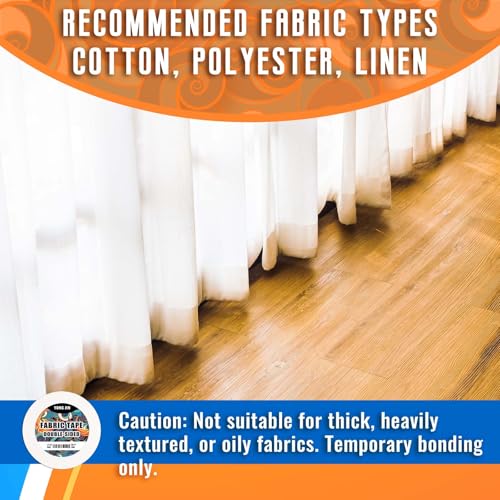 Double-Sided Fabric Tape,Hem Tape No Sew No Iron,1/4"+1/2" (2 Rolls) - size: 1/4inch+1/2inch