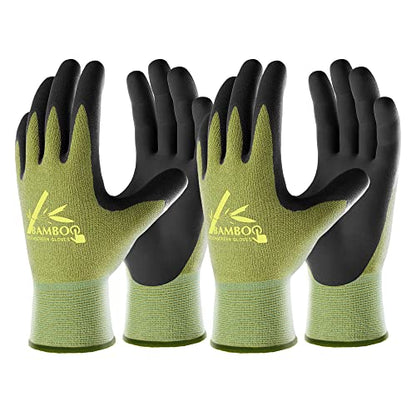 COOLJOB Gardening Working Gloves, Touchscreen, Nitrile Coated - size: X-Large (Pack of 2)