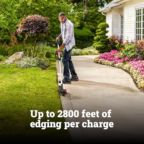 WORX Cordless Lawn Edger, 20V 7" Trencher for Lawn Border Tending, WG898 - style: Lawn Edger w/(1) 4.0Ah Battery