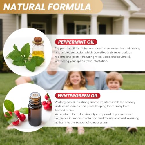 Rodent Repellent 36 Balls, Mouse Repellent for Indoor & Outdoor Use