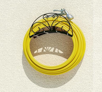 Fire Beauty Wall Mount Metal Garden Hose Holder Outdoor Iron Storage Hanger - style: Wall-Mounted