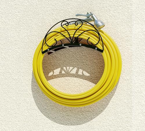 Fire Beauty Wall Mount Metal Garden Hose Holder Outdoor Iron Storage Hanger - style: Wall-Mounted