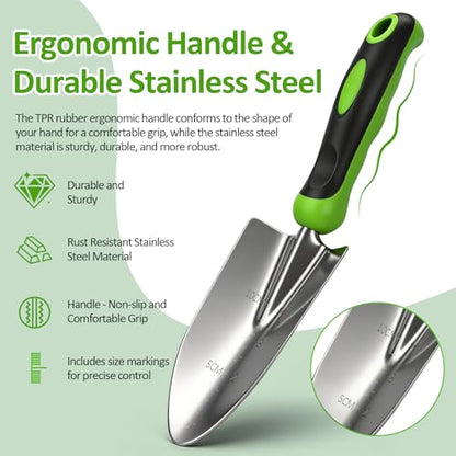 Gardening Tools Set with Floral Handbag,Gardening Gifts for Women