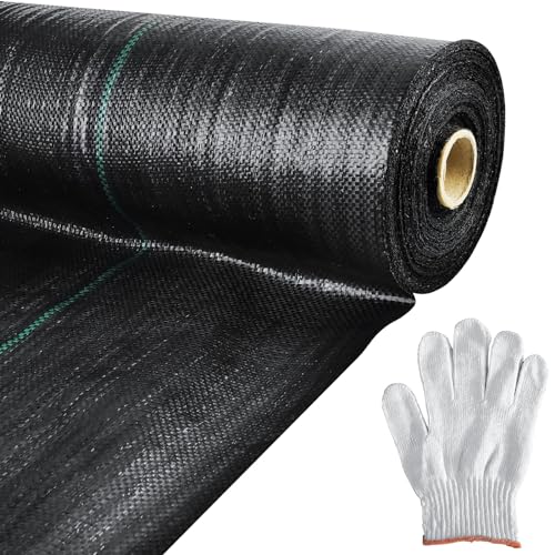 Mupera Weed Barrier Fabric 3x300FT, 3.8oz UV Ground Cover