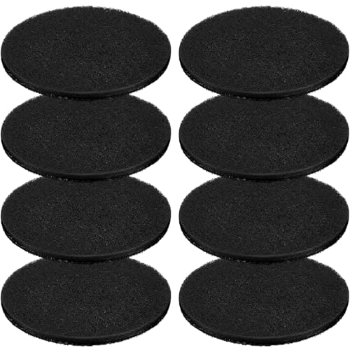 Pangda 8 Pack Oval-Shaped Charcoal Filters for Compost Bucket Countertop Bin Pails in Indoor, Activated Charcoal Filter Dimensions Approx 6-1/2 x 5 Inches 3/8 Inch Thick