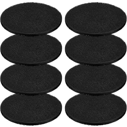 Pangda 8 Pack Oval-Shaped Charcoal Filters for Compost Bucket Countertop Bin Pails in Indoor, Activated Charcoal Filter Dimensions Approx 6-1/2 x 5 Inches 3/8 Inch Thick