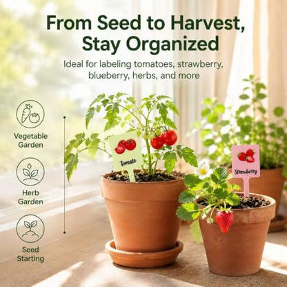 15Pcs Waterproof Acrylic Plant Labels