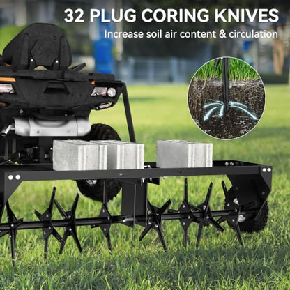 YINTATECH 48 Inch Plug Aerator Tow Behind, Pull Behind Core Aerator Tool