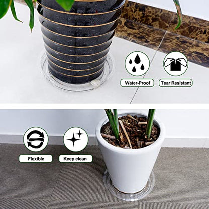 20 Pack Plant Saucers of 6, 8, 10, 13 inch,Plant Drainage Trays,Durable Flower Pot Drip Trays,Durable Plastic Plant Trays for Indoors, Outdoors,Collects Flower Pot Drainage - size: 6,8,10,13 Inch/20pcs