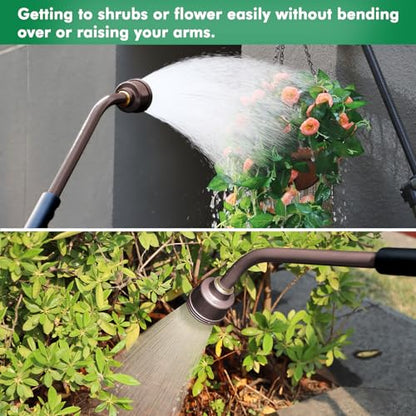 RESTMO Long Watering Wand, 24 Inches Gentle Soft Full Shower Sprayer Wand - color: Bronze