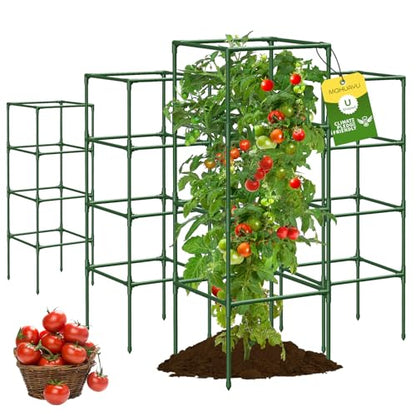 4 Pack Tomato Cage for Garden Support, 43 inch Tall Adjustable Plant Support Stakes, Tomato Trellis Extra Bold for Climbing Vegetables Plants Flowers - style: 4 Pack