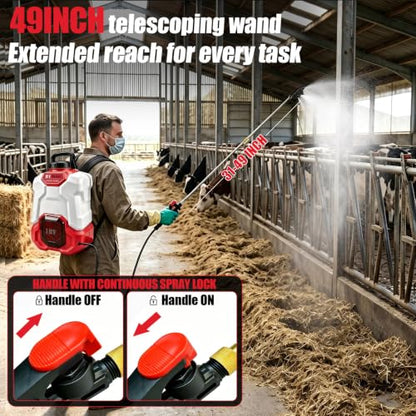 Battery Powered Backpack Sprayer for Milwaukee 18V Max Battery