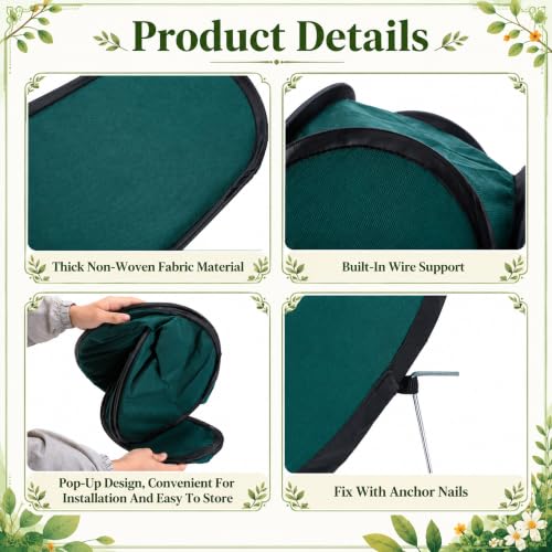 Pop Up Plant Cover Freeze Protection, Warm Winter Plant Protector Tent - color: 16 X 16 X 50 Inch