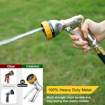 FANHAO Metal Garden Hose N2311231 Adjustable Spray Patterns