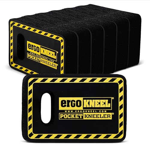 Kneeling Mat Pocket Pads for Work, 4" x 6" x 1", 6-Pack Foam
