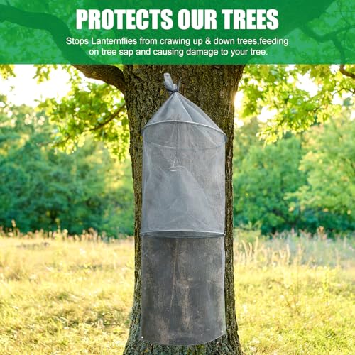 Qualirey 8 Pack Spotted Lanternfly Trap Lanternfly Killer for Tree,Grey - color: Gray