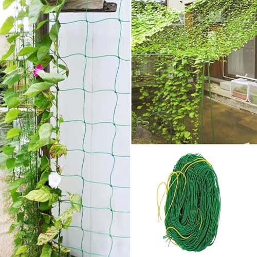 Plant Climbing Net Heavy-Duty Nylon Plant Climbing Net - Portable Flower Vine Climbing Frame for Garden, Vegetable & Flower Plants - Breathable Mesh Design Prevents Damage & Allows Growth