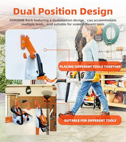 Chainsaw Hanger, 2 Pack Chainsaw Holder Wall Mount, Chain Saw Storage Rack - color: 2 Pack