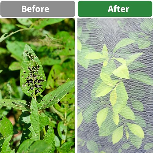 afzdby Large Garden Mesh Netting with Zipper and Drawstring,Plants Cover Protection from Anti Birds,Bugs,Cicadas,and Insects-Pest Barrier Bag for Blueberry Bushes,Tomatoes,Citrus,Fruit Tree - size: 7.21 × 5.9 FT