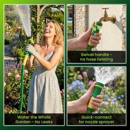 Garden Hose 10ft x 5/8", Heavy Duty Water Hose, Kink Resistant - color: Green, size: 10FT