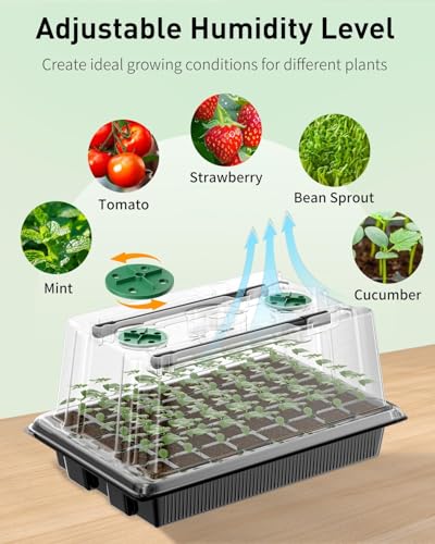 Pawfly Seed Starter Trays, 2 Pack 80 Cells Seed Starter Kit - size: 80 Cells