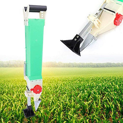 DIFU DENESTUS Fast Seeder Pea Corn Peanut Seeder Planter Portable Handheld Seed Fertilizer Spreader Green for Garden Farm