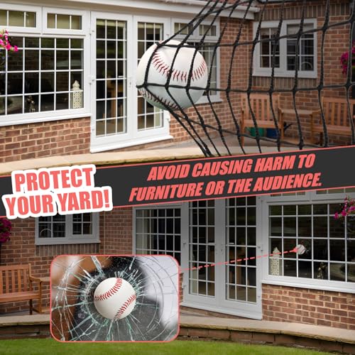 Storgem Baseball Softball Backstop Net, Heavy Duty Sports Barrier Netting - size: 10x15ft