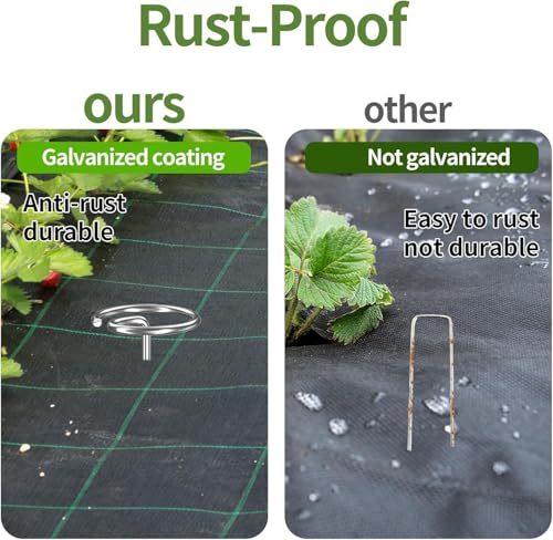 90 Pcs 6 Inch Landscape Fabric Staples, 450-500Mpa Heavy Duty Garden Pins - style: G-90 PCS