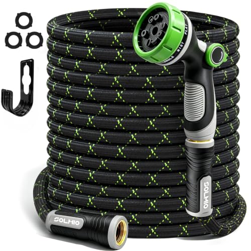 Lightweight Garden Hose, 100ft Non Expandable Water Hose with Nozzle - size: 100FT
