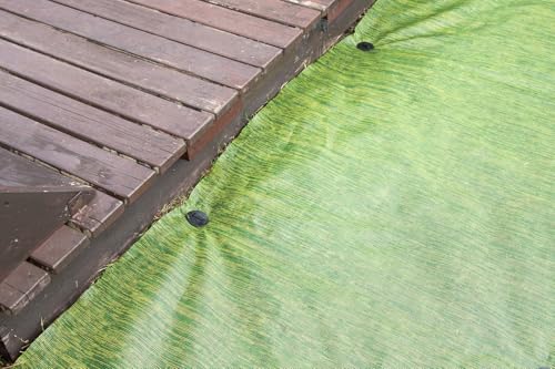 Mulching Cloth for Household Weed Control with A Green Meadow-Like Landscape 3.3 ft × 98.4 ft (1m × 30m) - size: 98.4 ft (30m)