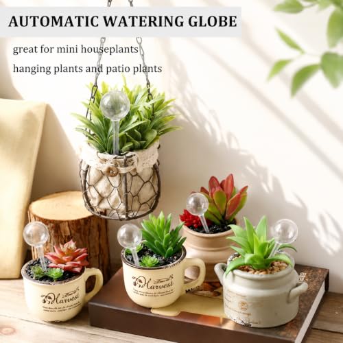 10 Pcs Clear Plant Watering Globes,Plastic Self-Watering Bulbs,Flower Automatic Watering Device,Garden Waterer for Plant Indoor Outdoor - size: 5 Large+5 Small