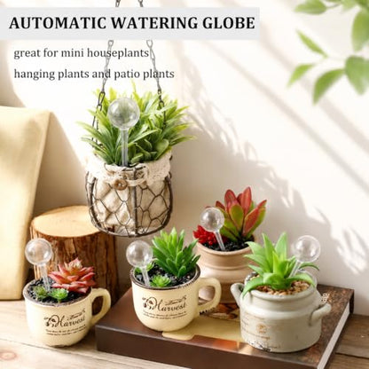 10 Pcs Clear Plant Watering Globes,Plastic Self-Watering Bulbs,Flower Automatic Watering Device,Garden Waterer for Plant Indoor Outdoor - size: 5 Large+5 Small
