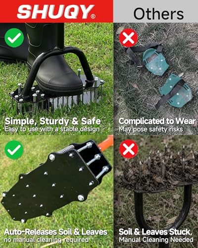 Lawn Aerator Tool, Manual Yard Aerator, Aeration Tool for Lawn & Yard Tool
