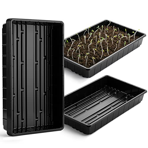 Mr. Pen- Seed Starter Trays, 5 Pack, 17"x10"x2.4" - color: Black, size: 5 Pack