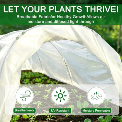 10x33FT Plant Covers Freeze Protection Garden Netting Kit 1.2oz/yd²