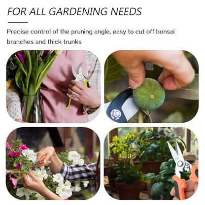 3Pcs Stainless Steel Garden Pruning Shears for Plants (Multicolor） - color: Multi-color