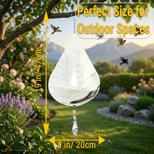 Reflective Bird Deterrents for Outside, Woodpecker Repellent - size: Big Drop Water