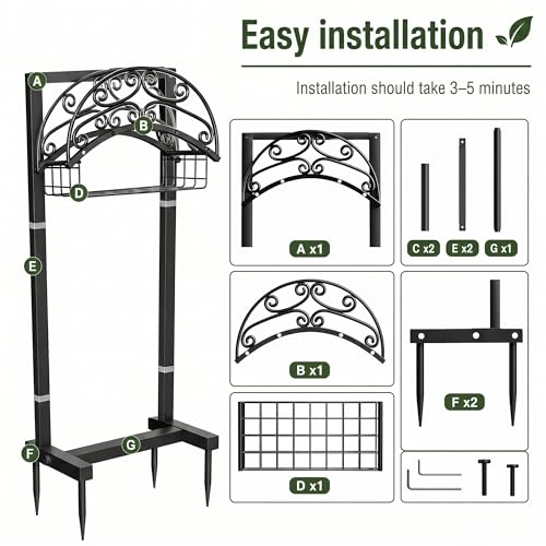 Garden Hose Holder – Freestanding Water Hose Reel Stand Heavy Duty Metal, Outdoor Hose Storage Rack for 150-160FT, Portable Water Hose Holder for Outside Yard Patio Lawn