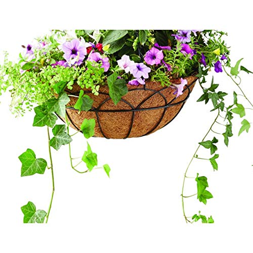 2 PCS Half Round Coco Liner 16" Nature Hanging Wall Basket Liners - size: 16 Inch