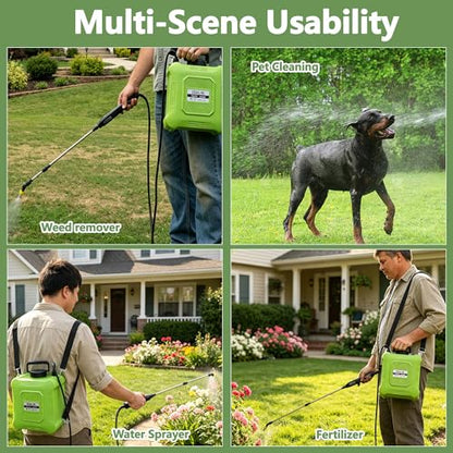 Battery Powered Sprayer 2 Gallon Electric Garden Sprayer for Plants & Weeds