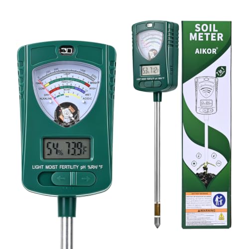 Soil Test Kit,7-in-1 Soil Moisture Meter for Indoor and Outdoor Plants