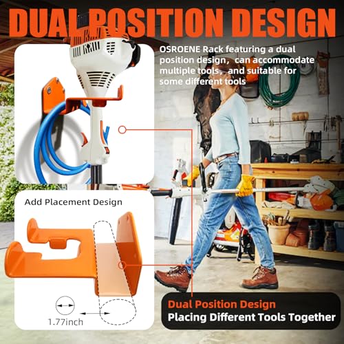 Weedeater Hanger, 4 Pack Weed Eater Hanger for Wall, Weed Wacker Holder - color: 4 Pack