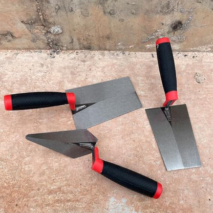 3 Pack Masonry Hand Tool Set, Brick Pointing&Bucket Margin Trowel - size: Multi-size,3 Pack