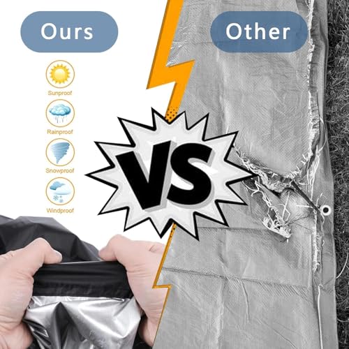4x6ft Black Tarp Heavy Duty Waterproof, Oxford Fabric Cover 20mil - size: 4x6ft