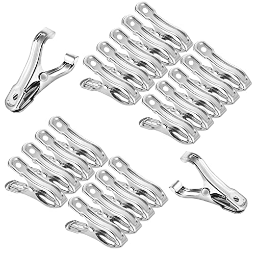 20Pcs Garden Clips for Netting, 2 Inch Metal Greenhouse Clamps
