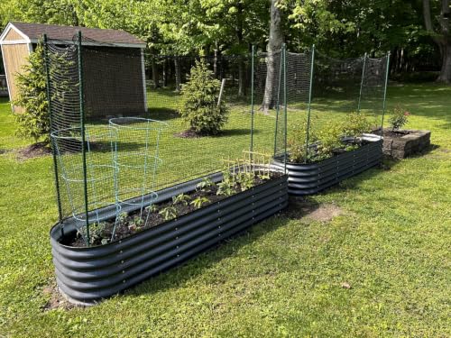 Junflying Deer Fence Netting 5x100 FT, Heavy Duty Plastic Mesh Fencing Roll - size: 5X100 FT
